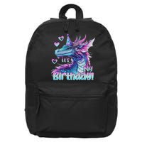 It's My Birthday Dragon Party Cute Dragons Lover Theme 16 in Basic Backpack