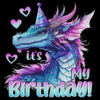 It's My Birthday Dragon Party Cute Dragons Lover Theme 16 in Basic Backpack