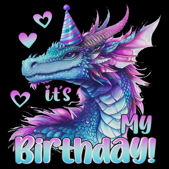 It's My Birthday Dragon Party Cute Dragons Lover Theme 16 in Basic Backpack