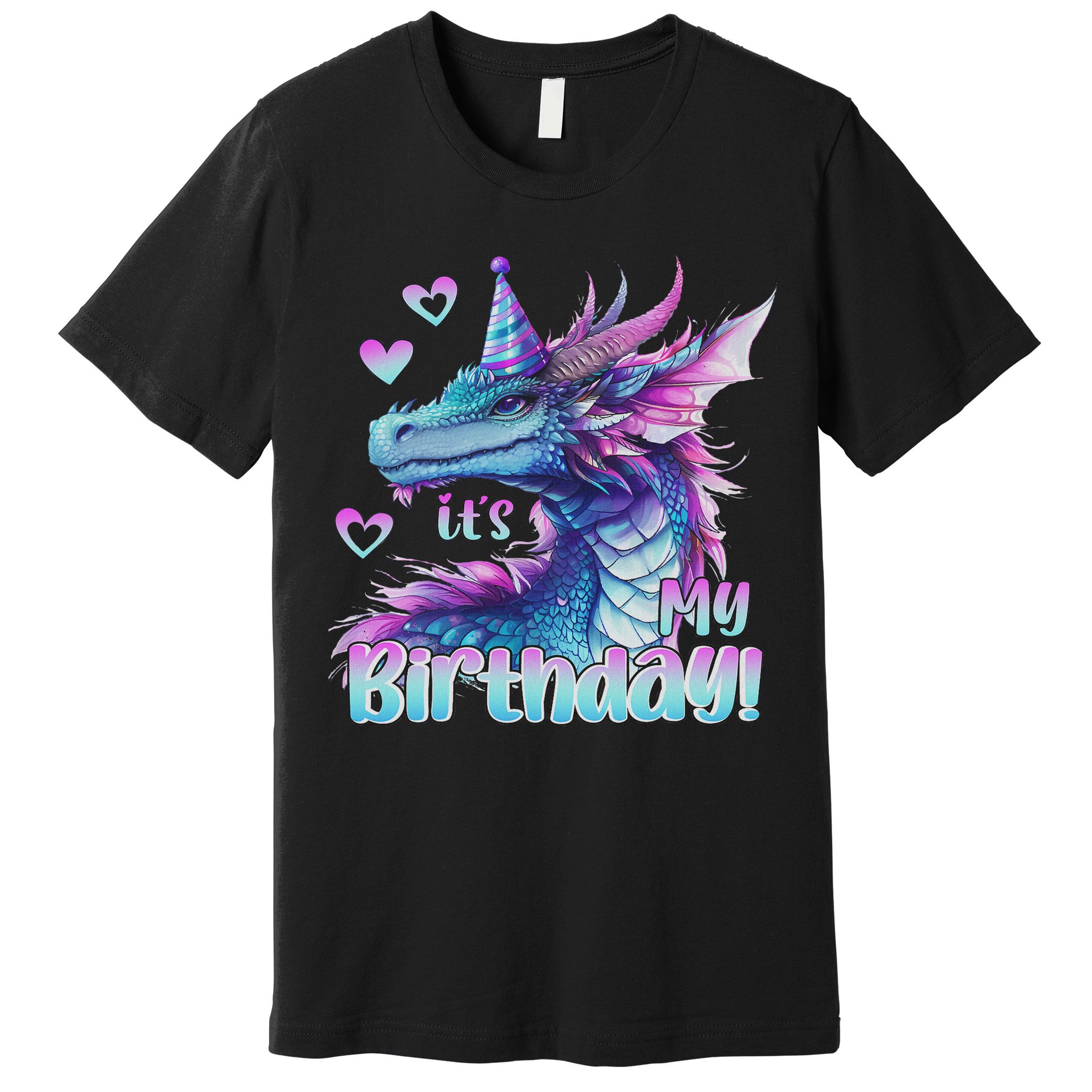 It's My Birthday Dragon Party Cute Dragons Lover Theme Premium T-Shirt