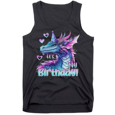 It's My Birthday Dragon Party Cute Dragons Lover Theme Tank Top