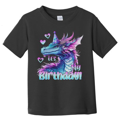 It's My Birthday Dragon Party Cute Dragons Lover Theme Toddler T-Shirt