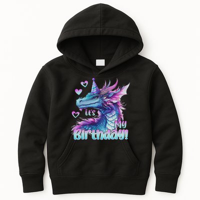 It's My Birthday Dragon Party Cute Dragons Lover Theme Kids Hoodie