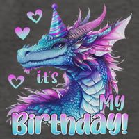 It's My Birthday Dragon Party Cute Dragons Lover Theme Vector Backpack