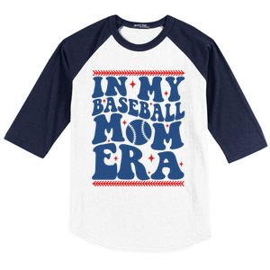 In My Baseball Mom Era Groovy Baseball Mom Team MotherS Day Gift Baseball Sleeve Shirt