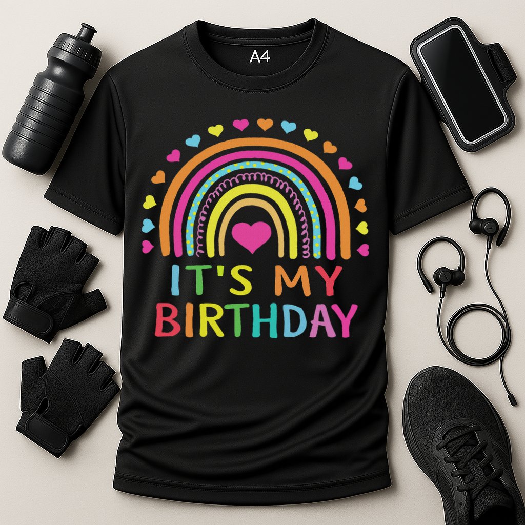It's My Birthday For Women Ns Gift Rainbow Cooling Performance Crew T-Shirt