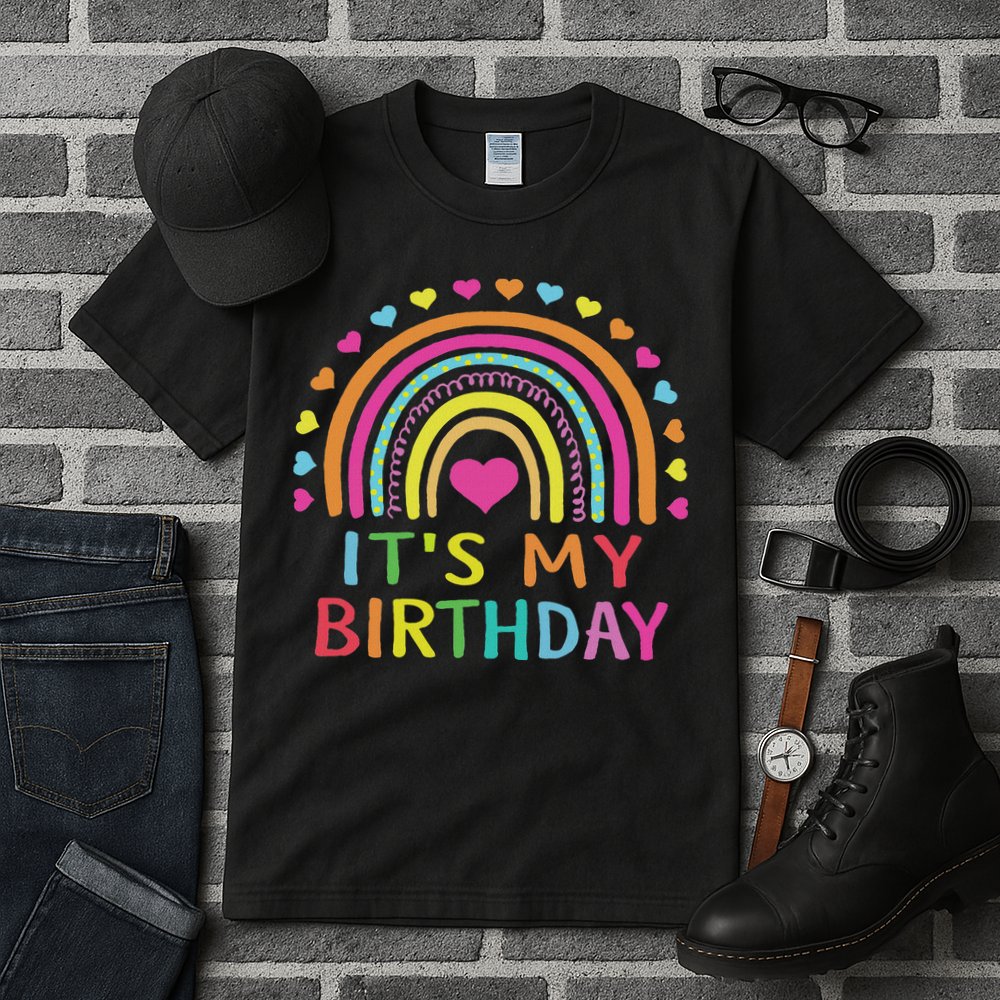 It's My Birthday For Women Ns Gift Rainbow Tall T-Shirt
