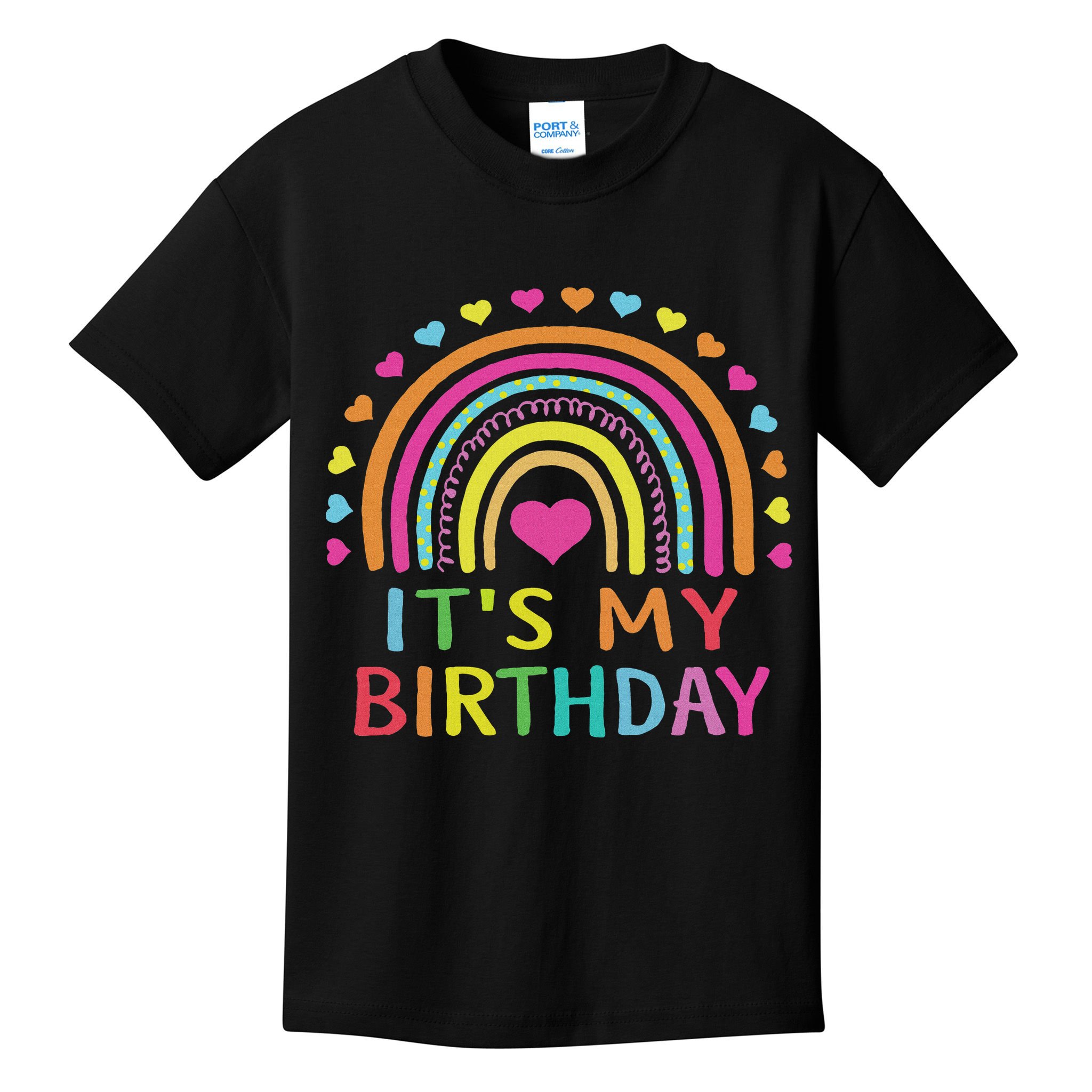 It's My Birthday For Women Ns Gift Rainbow Kids T-Shirt