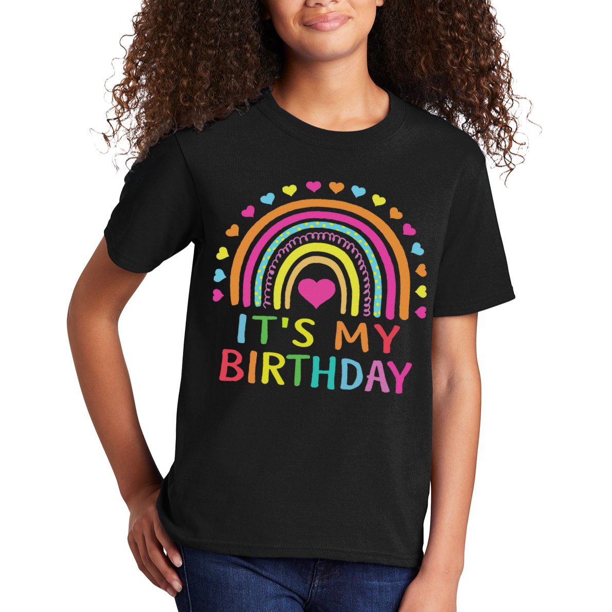 It's My Birthday For Women Ns Gift Rainbow Kids T-Shirt