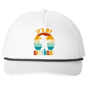 Its My Birthday Dab Retro Sunset Snapback Five-Panel Rope Hat