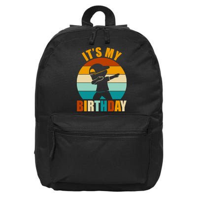 Its My Birthday Dab Retro Sunset 16 in Basic Backpack