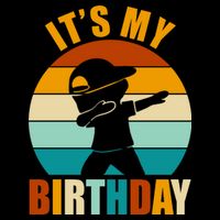 Its My Birthday Dab Retro Sunset 16 in Basic Backpack