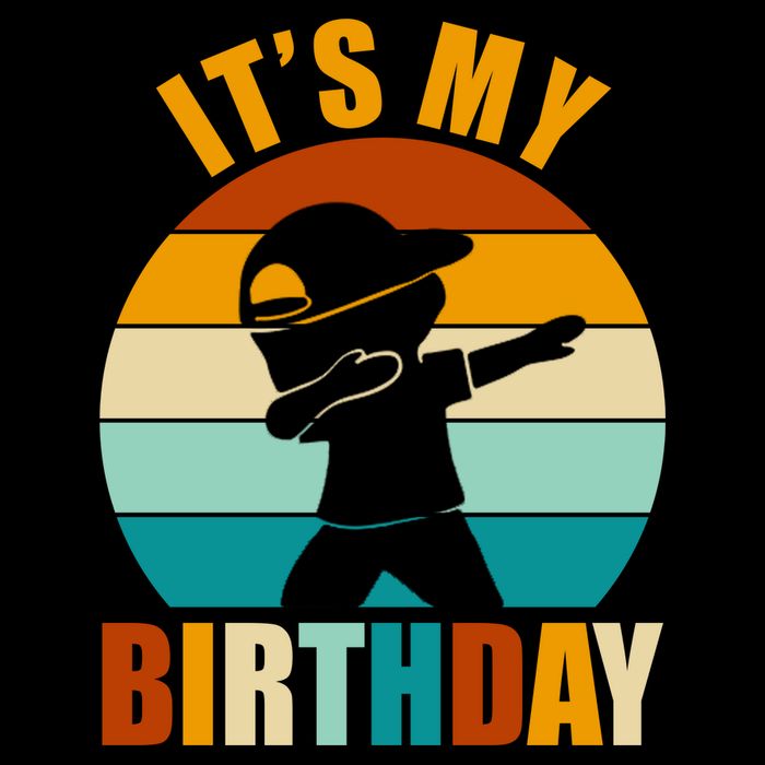 Its My Birthday Dab Retro Sunset 16 in Basic Backpack