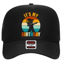 Its My Birthday Dab Retro Sunset Trucker Hat