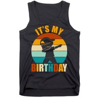 Its My Birthday Dab Retro Sunset Tank Top