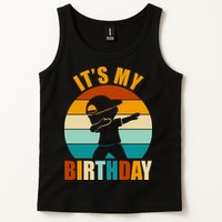 Its My Birthday Dab Retro Sunset Tank Top