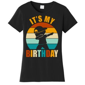 Its My Birthday Dab Retro Sunset Women's T-Shirt