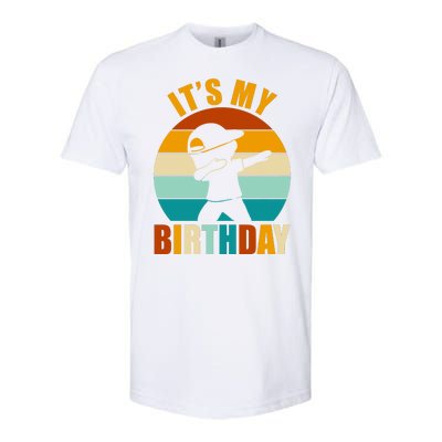 Its My Birthday Dab Retro Sunset Softstyle® CVC T-Shirt