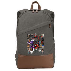 ItS My Birthday Speakerman Tvman Cameraman Toilet Cotton Canvas Backpack