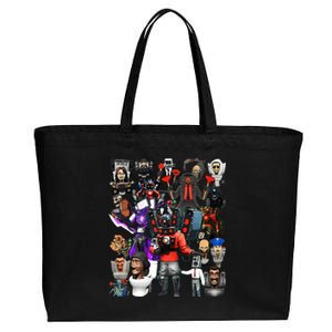 ItS My Birthday Speakerman Tvman Cameraman Toilet Cotton Canvas Jumbo Tote