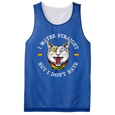 I May Be Straight But I Dont Hate For A Lgbt Pride Support Gift Mesh Reversible Basketball Jersey Tank