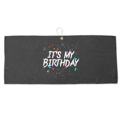 Its My Birthday Gift For Women & Birthday Large Microfiber Waffle Golf Towel