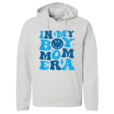 In My Boy Mom Era Performance Fleece Hoodie