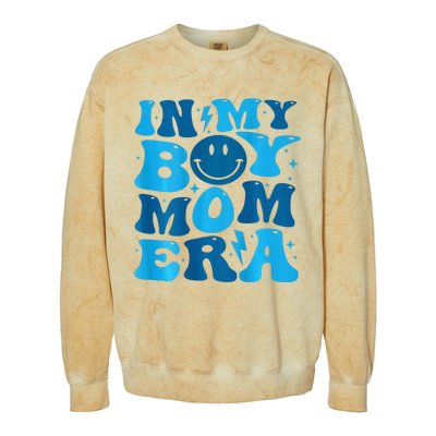 In My Boy Mom Era Colorblast Crewneck Sweatshirt