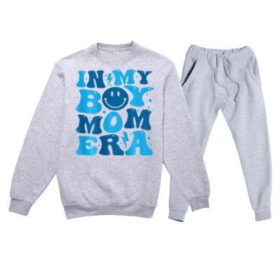 In My Boy Mom Era Premium Crewneck Sweatsuit Set