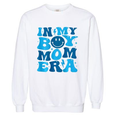 In My Boy Mom Era Garment-Dyed Sweatshirt