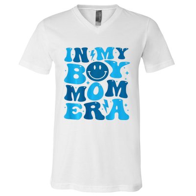 In My Boy Mom Era V-Neck T-Shirt