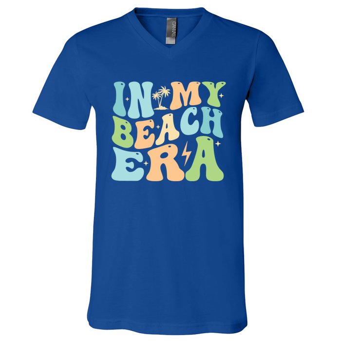 In My Beach Era Groovy Summer Gift V-Neck T-Shirt