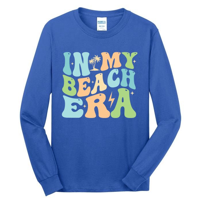 In My Beach Era Groovy Summer Gift Tall Long Sleeve T-Shirt