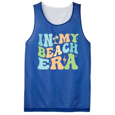 In My Beach Era Groovy Summer Gift Mesh Reversible Basketball Jersey Tank