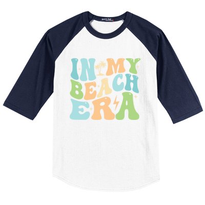 In My Beach Era Groovy Summer Gift Baseball Sleeve Shirt