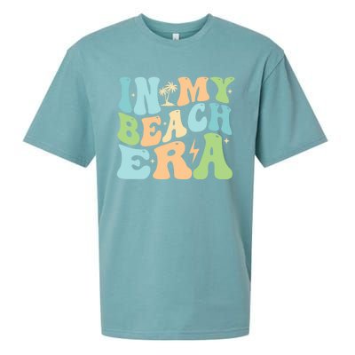 In My Beach Era Groovy Summer Gift Sueded Cloud Jersey T-Shirt