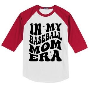 In My Baseball Mom Era Kids Colorblock Raglan Jersey