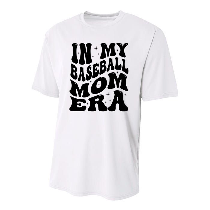 In My Baseball Mom Era Youth Performance Sprint T-Shirt