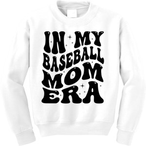 In My Baseball Mom Era Kids Sweatshirt