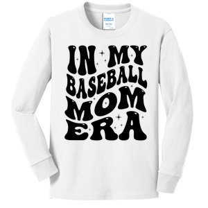 In My Baseball Mom Era Kids Long Sleeve Shirt