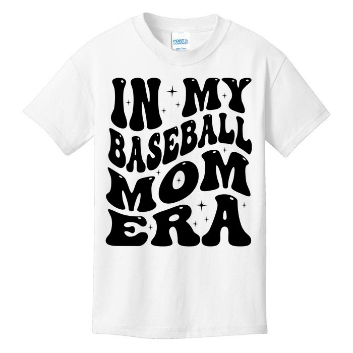 In My Baseball Mom Era Kids T-Shirt