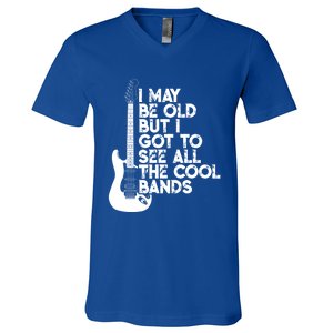 I May Be Old But I Got To See All The Cool Bands Gift V-Neck T-Shirt