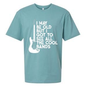 I May Be Old But I Got To See All The Cool Bands Gift Sueded Cloud Jersey T-Shirt