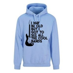 I May Be Old But I Got To See All The Cool Bands Gift Unisex Surf Hoodie