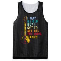 I May Be Old But I Got To See All The Cool Bands Mesh Reversible Basketball Jersey Tank