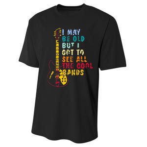 I May Be Old But I Got To See All The Cool Bands Performance Sprint T-Shirt