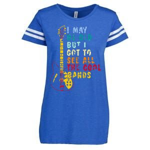 I May Be Old But I Got To See All The Cool Bands Enza Ladies Jersey Football T-Shirt