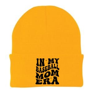 In My Baseball Mom Era Groovy Knit Cap Winter Beanie