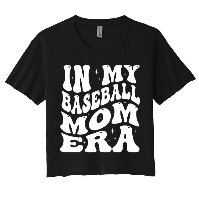 In My Baseball Mom Era Groovy Crop Top