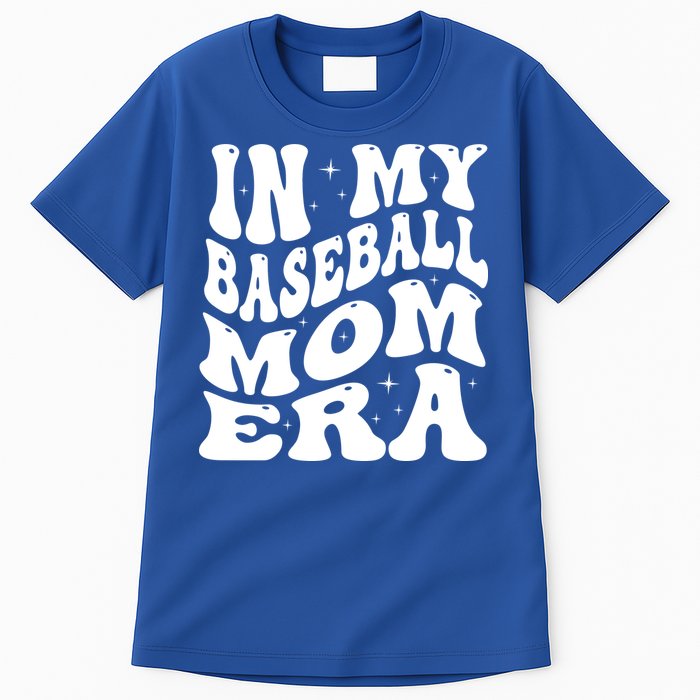 In My Baseball Mom Era Groovy Tall T-Shirt